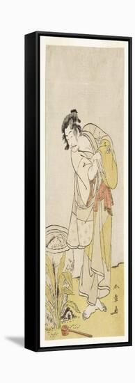 Ichikawa Danjuro V from the Play Shida Yuzuri Wa Horai Soga, 1775-Katsukawa Shunsho-Framed Stretched Canvas