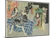 Ichikawa Kakitsu and Sawamura Noshi in the Kabuki Play Suibo Daigo Do_No Nozarashi, December 1865-Utagawa Kunisada II-Mounted Giclee Print