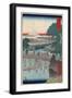 Ichikobu Bridge, 1858-Utagawa Hiroshige-Framed Giclee Print