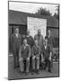 Ici Powder Works Team in Front of the Safety League Board, Denaby Main, South Yorkshire, 1962-Michael Walters-Mounted Photographic Print