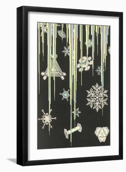 Icicles and Snowflakes-null-Framed Giclee Print
