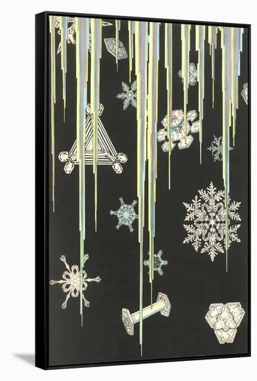 Icicles and Snowflakes-null-Framed Stretched Canvas