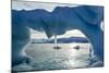 Icicles hang from an iceberg floating by Enterprise Island, Antarctica-Paul Souders-Mounted Photographic Print