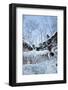 Icicles Hanging From Sandstone Cliffs On Shoreline-Thomas Lazar-Framed Photographic Print