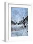 Icicles Hanging From Sandstone Cliffs On Shoreline-Thomas Lazar-Framed Photographic Print