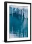 Icicles Mirrored in Calm Water from Ice Floating in the Neumayer Channel Near Wiencke Island-Michael Nolan-Framed Photographic Print