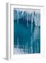 Icicles Mirrored in Calm Water from Ice Floating in the Neumayer Channel Near Wiencke Island-Michael Nolan-Framed Photographic Print