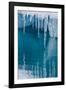 Icicles Mirrored in Calm Water from Ice Floating in the Neumayer Channel Near Wiencke Island-Michael Nolan-Framed Photographic Print