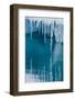 Icicles Mirrored in Calm Water from Ice Floating in the Neumayer Channel Near Wiencke Island-Michael Nolan-Framed Photographic Print