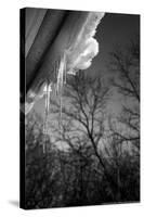 Icicles on Gutter-null-Stretched Canvas