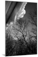 Icicles on Gutter-null-Mounted Photo