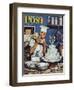 "Icing the Wedding Cake," Saturday Evening Post Cover, June 16, 1945-Stevan Dohanos-Framed Giclee Print