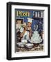 "Icing the Wedding Cake," Saturday Evening Post Cover, June 16, 1945-Stevan Dohanos-Framed Giclee Print