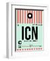 ICN Seoul Luggage Tag I-NaxArt-Framed Art Print