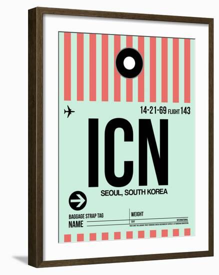 ICN Seoul Luggage Tag I-NaxArt-Framed Art Print