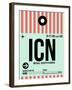 ICN Seoul Luggage Tag I-NaxArt-Framed Art Print