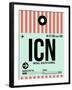 ICN Seoul Luggage Tag I-NaxArt-Framed Art Print