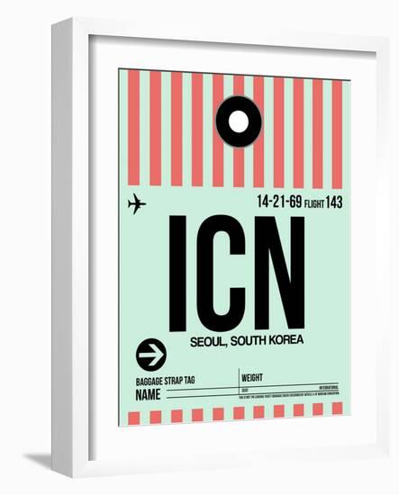 ICN Seoul Luggage Tag I-NaxArt-Framed Art Print