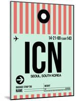 ICN Seoul Luggage Tag I-NaxArt-Mounted Art Print