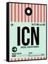 ICN Seoul Luggage Tag I-NaxArt-Framed Stretched Canvas