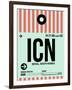 ICN Seoul Luggage Tag I-NaxArt-Framed Art Print