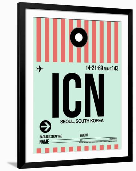 ICN Seoul Luggage Tag I-NaxArt-Framed Art Print