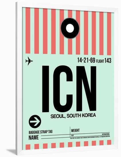 ICN Seoul Luggage Tag I-NaxArt-Framed Art Print