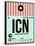 ICN Seoul Luggage Tag I-NaxArt-Framed Stretched Canvas