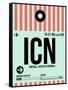 ICN Seoul Luggage Tag I-NaxArt-Framed Stretched Canvas