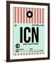 ICN Seoul Luggage Tag I-NaxArt-Framed Art Print