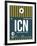 ICN Seoul Luggage Tag II-NaxArt-Framed Art Print