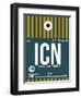 ICN Seoul Luggage Tag II-NaxArt-Framed Premium Giclee Print