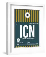 ICN Seoul Luggage Tag II-NaxArt-Framed Premium Giclee Print