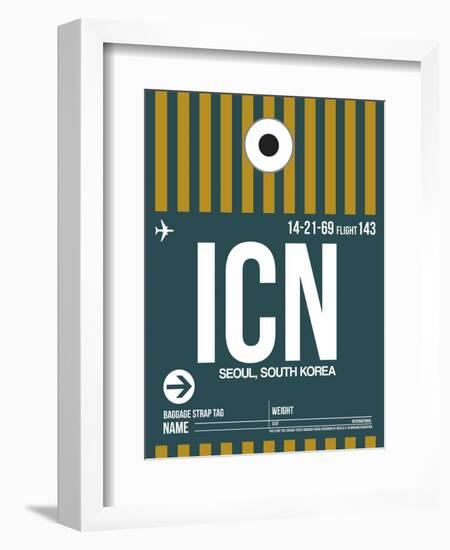 ICN Seoul Luggage Tag II-NaxArt-Framed Premium Giclee Print