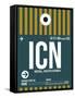 ICN Seoul Luggage Tag II-NaxArt-Framed Stretched Canvas