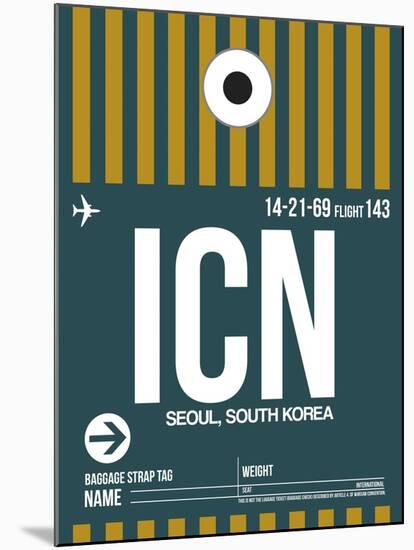 ICN Seoul Luggage Tag II-NaxArt-Mounted Art Print