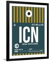 ICN Seoul Luggage Tag II-NaxArt-Framed Art Print