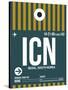 ICN Seoul Luggage Tag II-NaxArt-Stretched Canvas