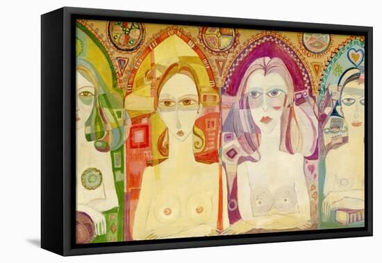 Icon, 1970-Laila Shawa-Framed Stretched Canvas