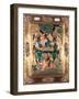Icon Depicting Abraham and the Three Angels, Moscow School-null-Framed Giclee Print