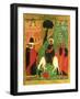 Icon Depicting Christ's Entry into Jerusalem-null-Framed Giclee Print