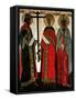 Icon Depicting Ss. Constantine, Helena and Agatha, Novgorod School, circa 1500-Dionisy-Framed Stretched Canvas