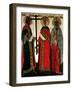 Icon Depicting Ss. Constantine, Helena and Agatha, Novgorod School, circa 1500-Dionisy-Framed Giclee Print