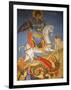 Icon Depicting St. George Slaying a Dragon in St. George's Orthodox Church, Madaba, Jordan-null-Framed Photographic Print