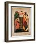 Icon Depicting the Annunciation, Novgorod School (Oil on Panel)-Russian-Framed Premium Giclee Print