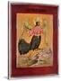 Icon Depicting the Bird of Paradise (Oil on Panel)-Russian-Stretched Canvas