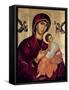 Icon Depicting the Holy Mother of the Passion-Greek School-Framed Stretched Canvas