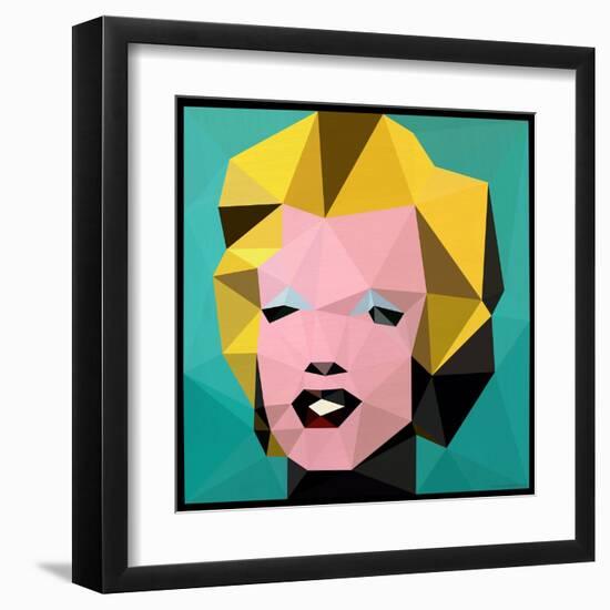 Icon Marilyn-Enrico Varrasso-Framed Art Print