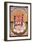 Icon of Chinnamasta, the Mahavidya Arising from the Joined Bodies of the Originating Couple-null-Framed Giclee Print