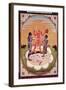 Icon of Chinnamasta, the Mahavidya Arising from the Joined Bodies of the Originating Couple-null-Framed Giclee Print